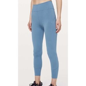 Lululemon Size 4 In Movement 7/8 Tight *Everlux 25" Utility Blue LW5BPGS
